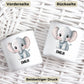 Personalisierte Kindertasse Elefant mit Namen Little Mathilda Little Mathilda Emaille Tasse