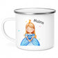 Personalisierte Kindertasse "Kleine Prinzessin" Little Mathilda Little Mathilda Emaille Tasse
