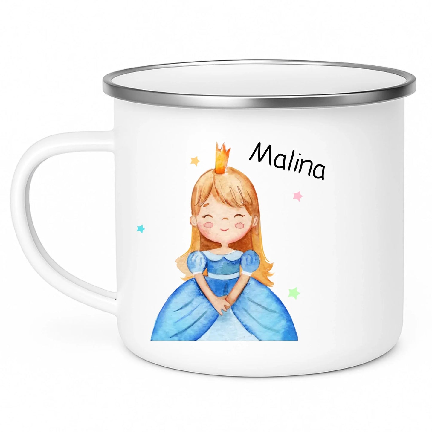 Personalisierte Kindertasse "Kleine Prinzessin" Little Mathilda Little Mathilda Emaille Tasse