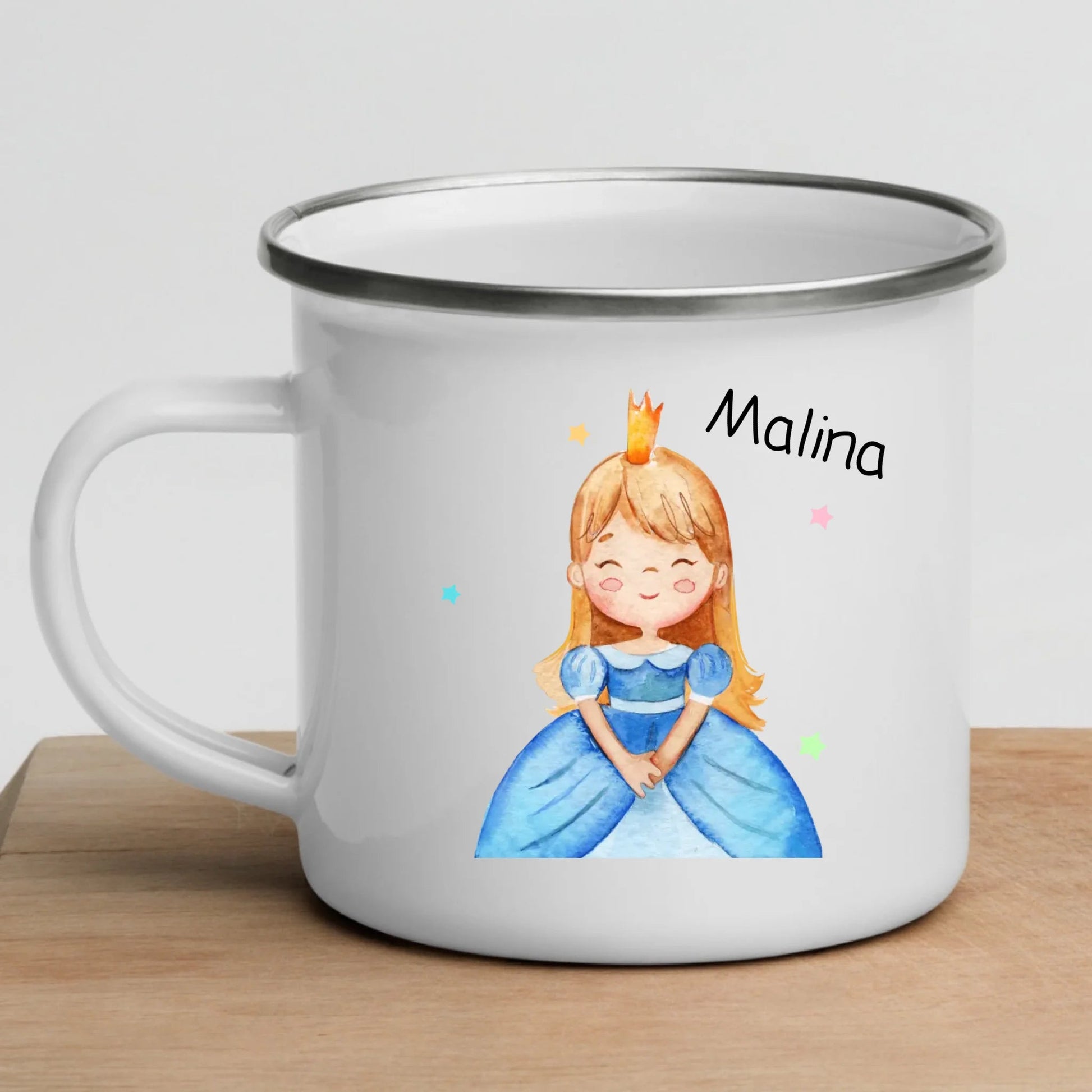 Personalisierte Kindertasse "Kleine Prinzessin" Little Mathilda Little Mathilda Emaille Tasse