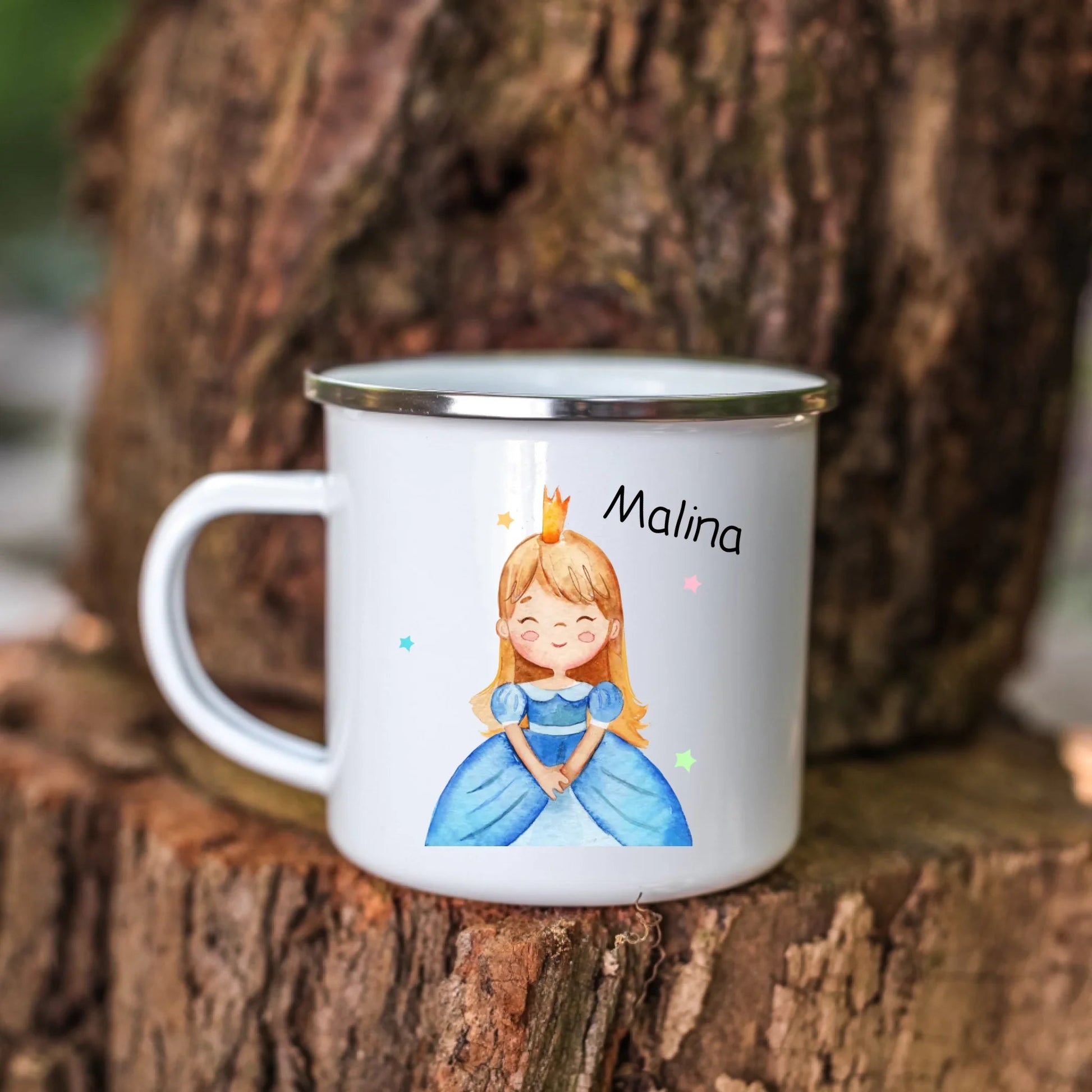Personalisierte Kindertasse "Kleine Prinzessin" Little Mathilda Little Mathilda Emaille Tasse