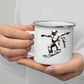 Personalisierte Ski Tasse mit Namen – Geschenk für Skifahrer & Wintersportfans Little Mathilda Little Mathilda Emaille Tasse