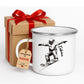 Personalisierte Ski Tasse mit Namen – Geschenk für Skifahrer & Wintersportfans Little Mathilda Little Mathilda Emaille Tasse