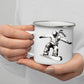 Personalisierte Snowboard Tasse mit Namen – Geschenk für Snowboarder & Wintersportfans Little Mathilda Little Mathilda Emaille Tasse