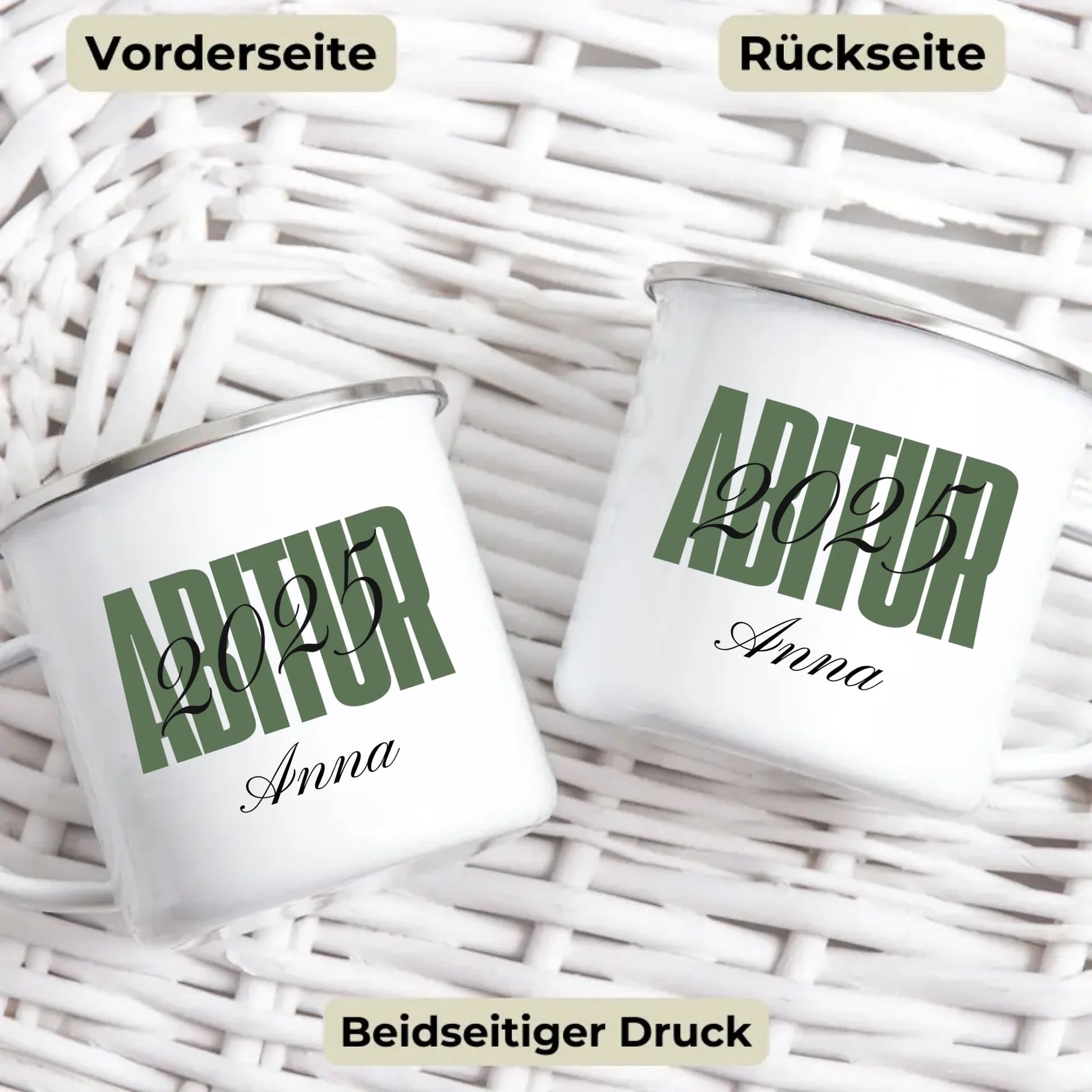 Personalisierte Tasse Abitur 2025 Little Mathilda Little Mathilda Emaille Tasse