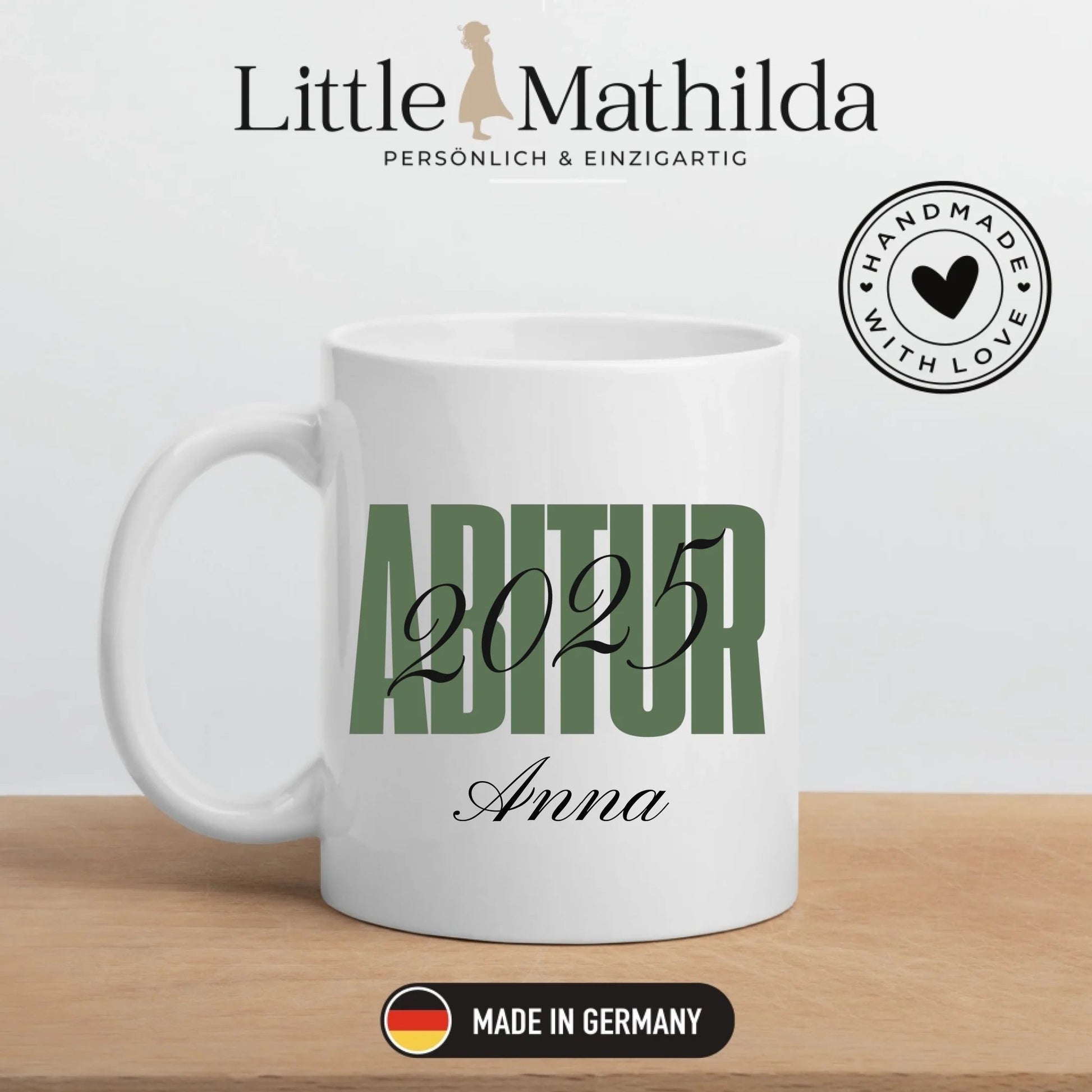 Personalisierte Tasse Abitur 2025 Little Mathilda Little Mathilda Emaille Tasse