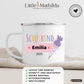 Personalisierte Tasse Schulkind 2025 Little Mathilda Little Mathilda Emaille Tasse