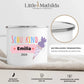 Personalisierte Tasse Schulkind 2025 Little Mathilda Little Mathilda Emaille Tasse
