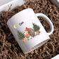 Personalisierte Weihnachtstasse für Kinder "Igel" Little Mathilda Little Mathilda Emaille Tasse
