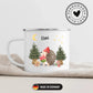 Personalisierte Weihnachtstasse für Kinder "Igel" Little Mathilda Little Mathilda Emaille Tasse