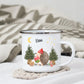 Personalisierte Weihnachtstasse für Kinder „Igel“ mit Namen Little Mathilda Little Mathilda Emaille Tasse