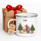 Personalisierte Weihnachtstasse für Kinder „Igel“ mit Namen Little Mathilda Little Mathilda Emaille Tasse
