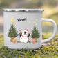 Personalisierte Weihnachtstasse für Kinder "Pinguin" Little Mathilda Little Mathilda Emaille Tasse