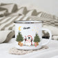 Personalisierte Weihnachtstasse für Kinder „Pinguin“ mit Namen Little Mathilda Little Mathilda Emaille Tasse