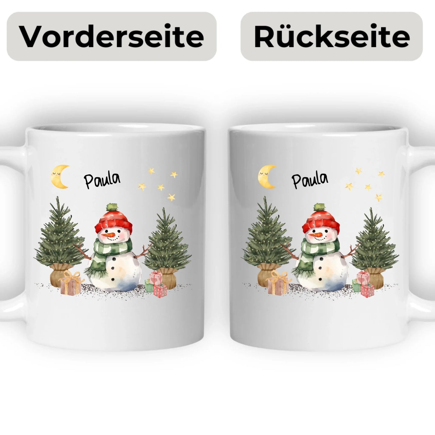 Personalisierte Weihnachtstasse für Kinder "Schneemann" Little Mathilda Little Mathilda Emaille Tasse