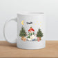 Personalisierte Weihnachtstasse für Kinder "Schneemann" Little Mathilda Little Mathilda Emaille Tasse