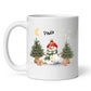 Personalisierte Weihnachtstasse für Kinder "Schneemann" Little Mathilda Little Mathilda Emaille Tasse