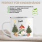 Personalisierte Weihnachtstasse für Kinder „Schneemann“ mit Namen Little Mathilda Little Mathilda Emaille Tasse