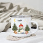 Personalisierte Weihnachtstasse für Kinder „Schneemann“ mit Namen Little Mathilda Little Mathilda Emaille Tasse