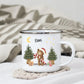 Personalisierte Weihnachtstasse für Kinder "Teddy" Little Mathilda Little Mathilda Emaille Tasse