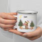 Personalisierte Weihnachtstasse für Kinder "Teddy" Little Mathilda Little Mathilda Emaille Tasse