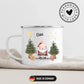 Personalisierte Weihnachtstasse für Kinder „Weihnachtsmann“ mit Namen Little Mathilda Little Mathilda Emaille Tasse