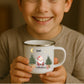Personalisierte Weihnachtstasse für Kinder „Weihnachtsmann“ mit Namen Little Mathilda Little Mathilda Emaille Tasse