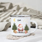 Personalisierte Weihnachtstasse für Kinder „Weihnachtsmann“ mit Namen Little Mathilda Little Mathilda Emaille Tasse