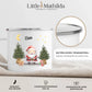 Personalisierte Weihnachtstasse für Kinder „Weihnachtsmann“ mit Namen Little Mathilda Little Mathilda Emaille Tasse