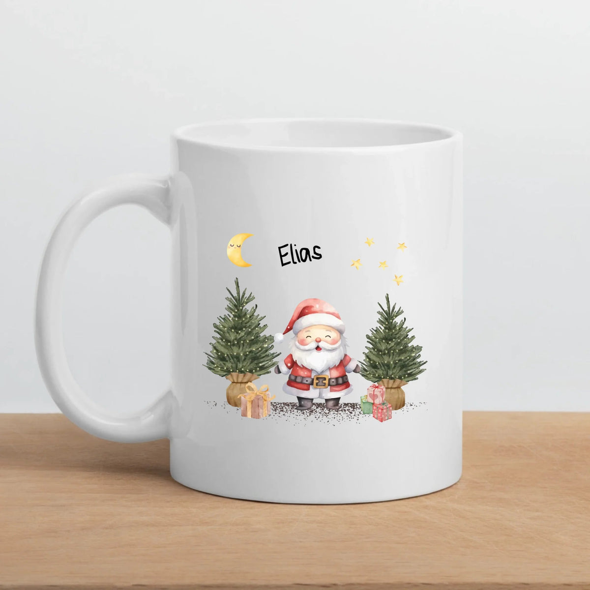 Personalisierte Weihnachtstasse für Kinder „Weihnachtsmann“ mit Namen Little Mathilda Little Mathilda Emaille Tasse