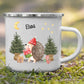Personalisierte Weihnachtstasse für Kinder "Igel" Little Mathilda Little Mathilda Emaille Tasse