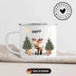 Personalisierte Weihnachtstasse für Kinder "Rentier" Little Mathilda Little Mathilda Emaille Tasse