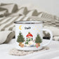 Personalisierte Weihnachtstasse für Kinder "Schneemann" Little Mathilda Little Mathilda Emaille Tasse