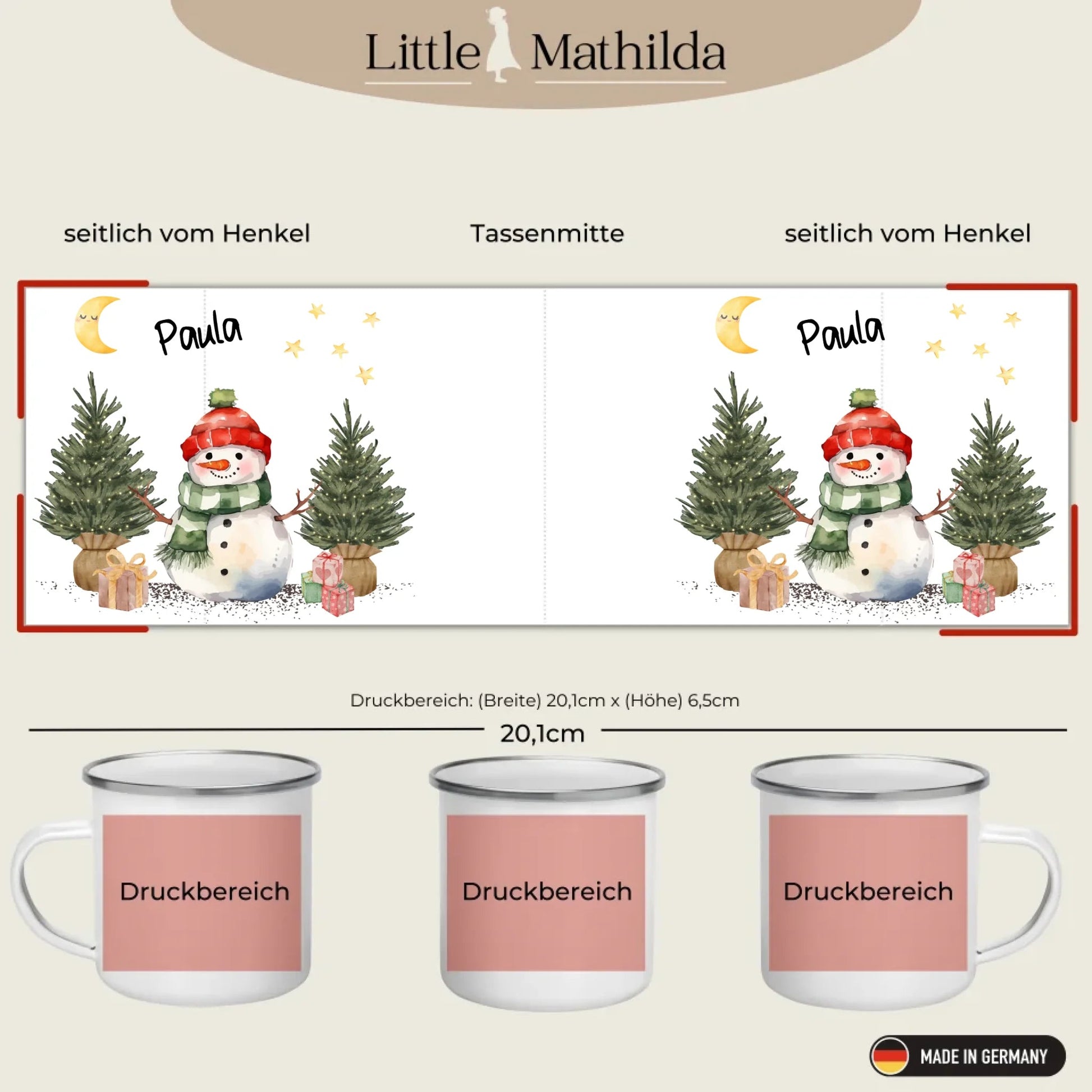 Druckbereiche Little Mathilda