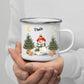 Personalisierte Weihnachtstasse für Kinder "Schneemann" Little Mathilda Little Mathilda Emaille Tasse
