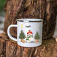 Personalisierte Weihnachtstasse für Kinder "Schneemann" Little Mathilda Little Mathilda Emaille Tasse