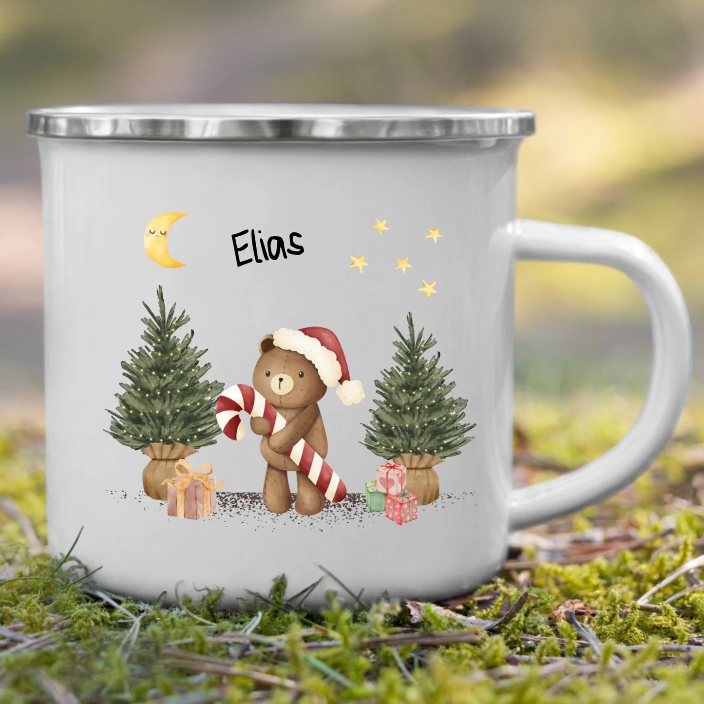 Bruchsichere und kratzfeste Emaille Kindertasse mit Namen – personalisierte, recyclebare Tasse von Little Mathilda