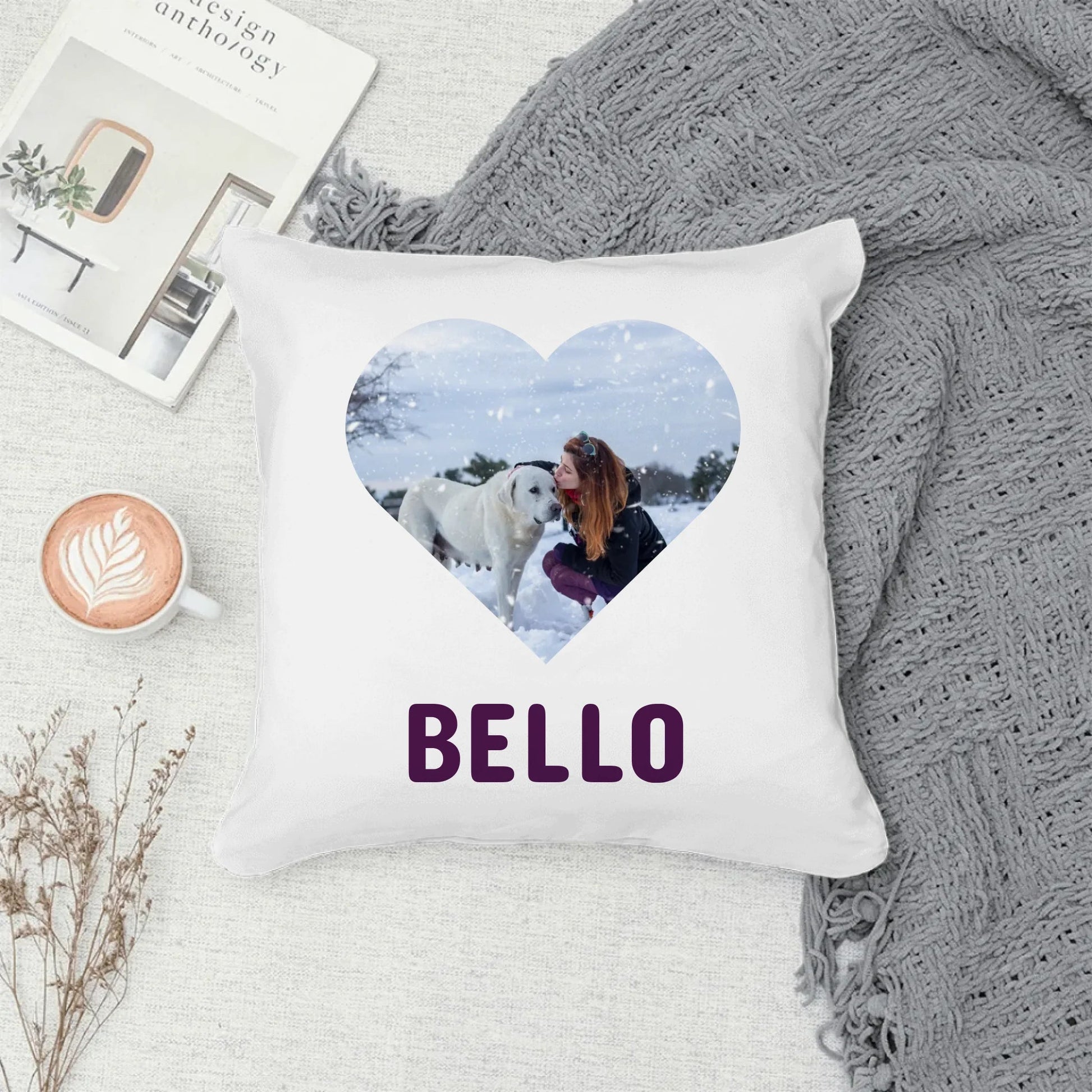 Personalisiertes Herz Hundekissen mit Foto Little Mathilda Little Mathilda Emaille Tasse