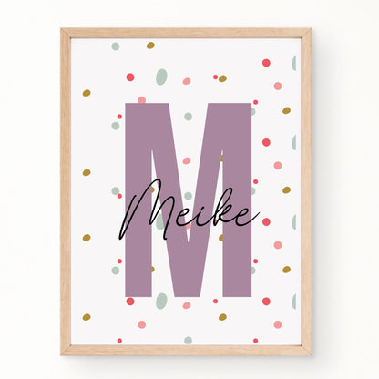 Personalisiertes Kinderzimmerposter mit Namen Little Mathilda Little Mathilda Emaille Tasse