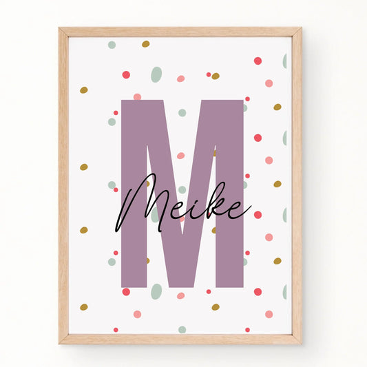 Personalisiertes Kinderzimmerposter mit Namen Little Mathilda Little Mathilda Emaille Tasse