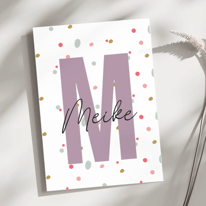 Personalisiertes Kinderzimmerposter mit Namen Little Mathilda Little Mathilda Emaille Tasse