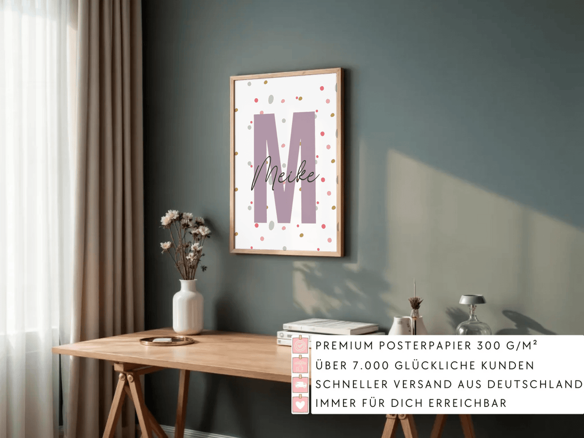 Personalisiertes Kinderzimmerposter mit Namen Little Mathilda Little Mathilda Emaille Tasse