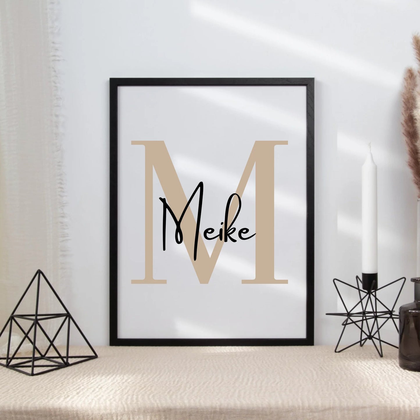 Personalisiertes Namensposter bunte Buchstaben Little Mathilda merchOne Emaille Tasse