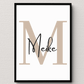 Personalisiertes Namensposter bunte Buchstaben Little Mathilda merchOne Emaille Tasse