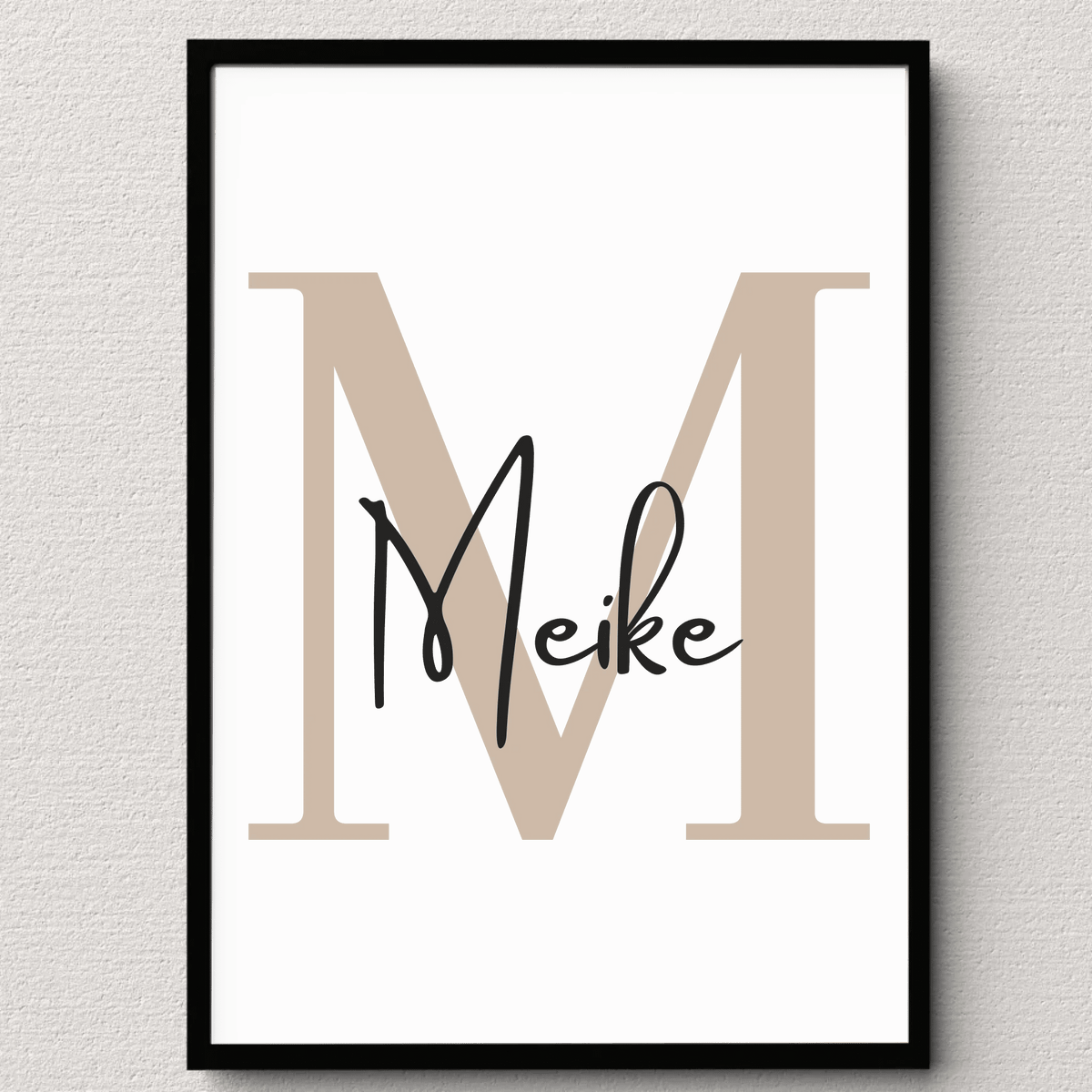 Personalisiertes Namensposter bunte Buchstaben Little Mathilda merchOne Emaille Tasse