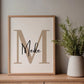 Personalisiertes Namensposter bunte Buchstaben Little Mathilda merchOne Emaille Tasse