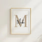 Personalisiertes Namensposter bunte Buchstaben Little Mathilda merchOne Emaille Tasse