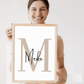 Personalisiertes Namensposter bunte Buchstaben Little Mathilda merchOne Emaille Tasse