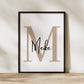 Personalisiertes Namensposter bunte Buchstaben Little Mathilda merchOne Emaille Tasse