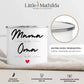 Personalisiertes Tasse Schwangerschaft verkünden: Mama seit..Oma ab.. | Geschenk zur Geburt Little Mathilda Little Mathilda Emaille Tasse